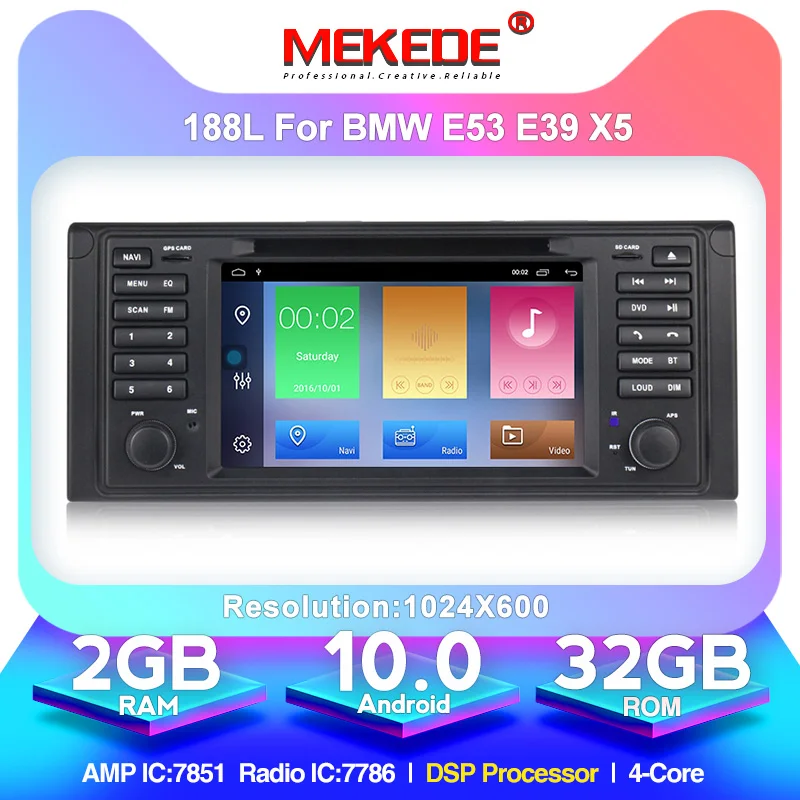 Android 10 0 32G ROM GPS навигация автомобильный DVD мультимедиа для BMW E53 X5 E39 5 97-06 с Wifi 3G BT RDS