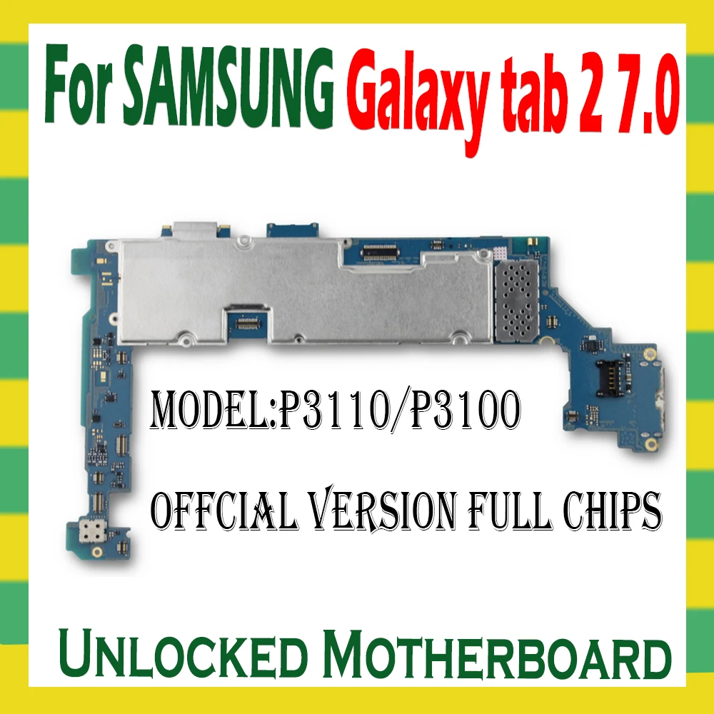 Оригинальный Для Samsung Galaxy Tab 2 7 0 P3110 P3100 материнская плата 3G и WIFI разблокированная