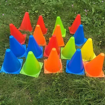 

25 Piece Football Conical Cone Set with Training Stand and Bag Suitable for Track and Field Cone Marking Football Children's Spo