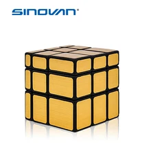 Зеркальный куб 3x3x3, волшебный куб, Скорость головоломки обучающие игрушки для детей серебряные/Золотые cubo magico profissional зеркало блоки