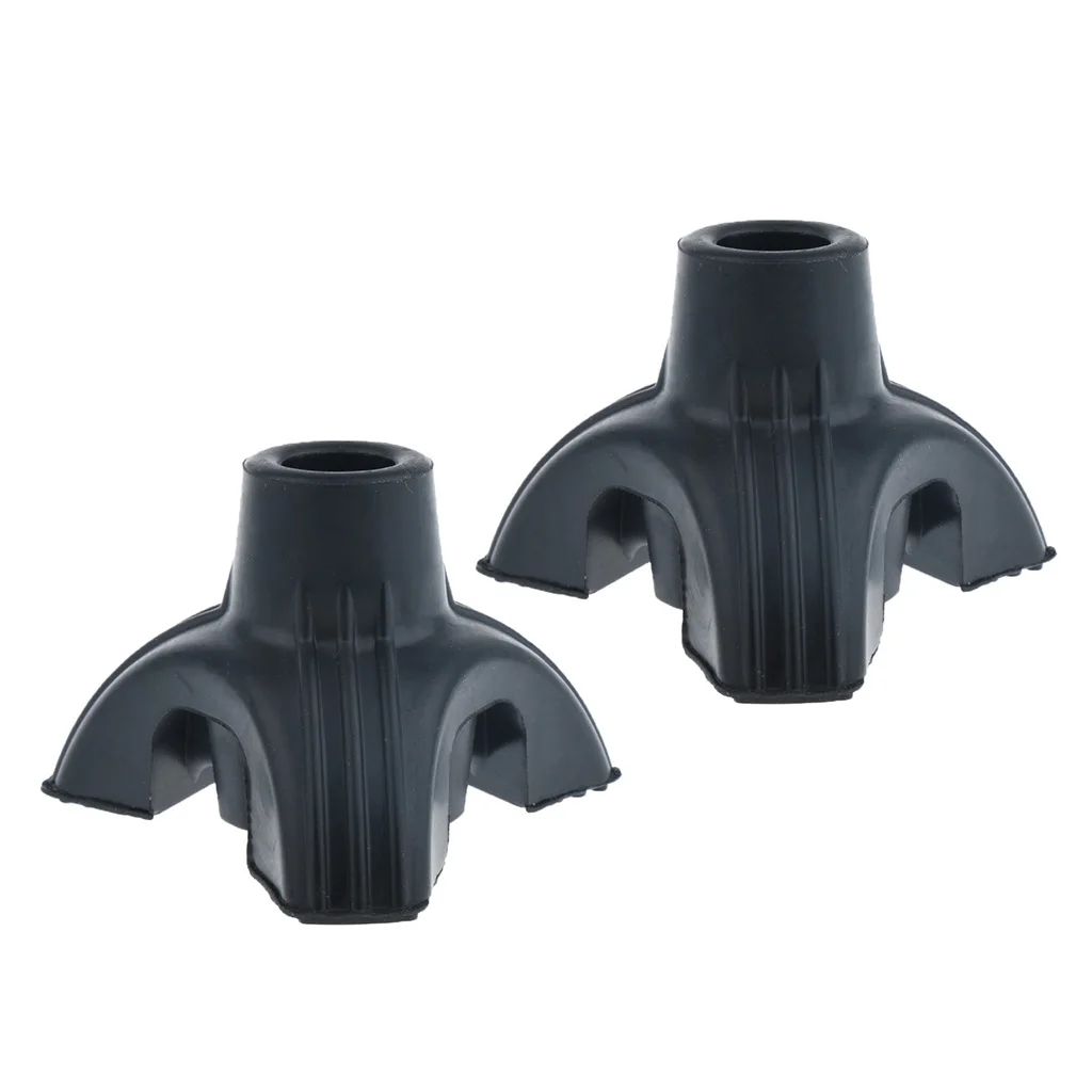 Pack of 2pcs, Tripod Rubber Tip For Cane Walking Non-skid Stick Cruches Support Base 5/8 inch 3/4 inch
