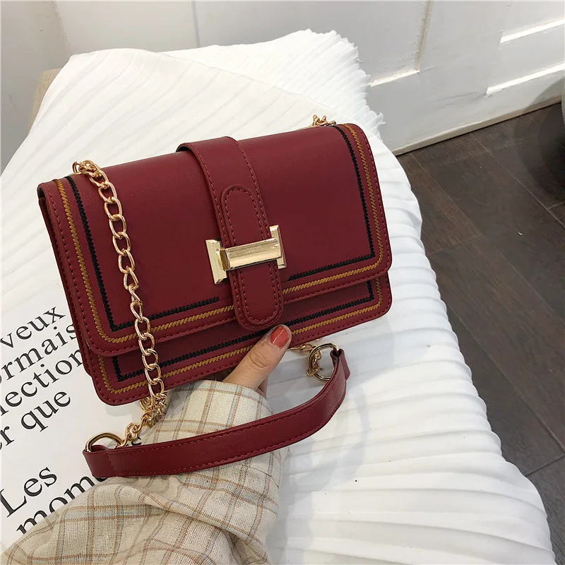 

Summer Shoulder Bag Women's 2019 on New Style Fashion Korean-style INS Versatile Chain Shoulder Bag Fashion Simple