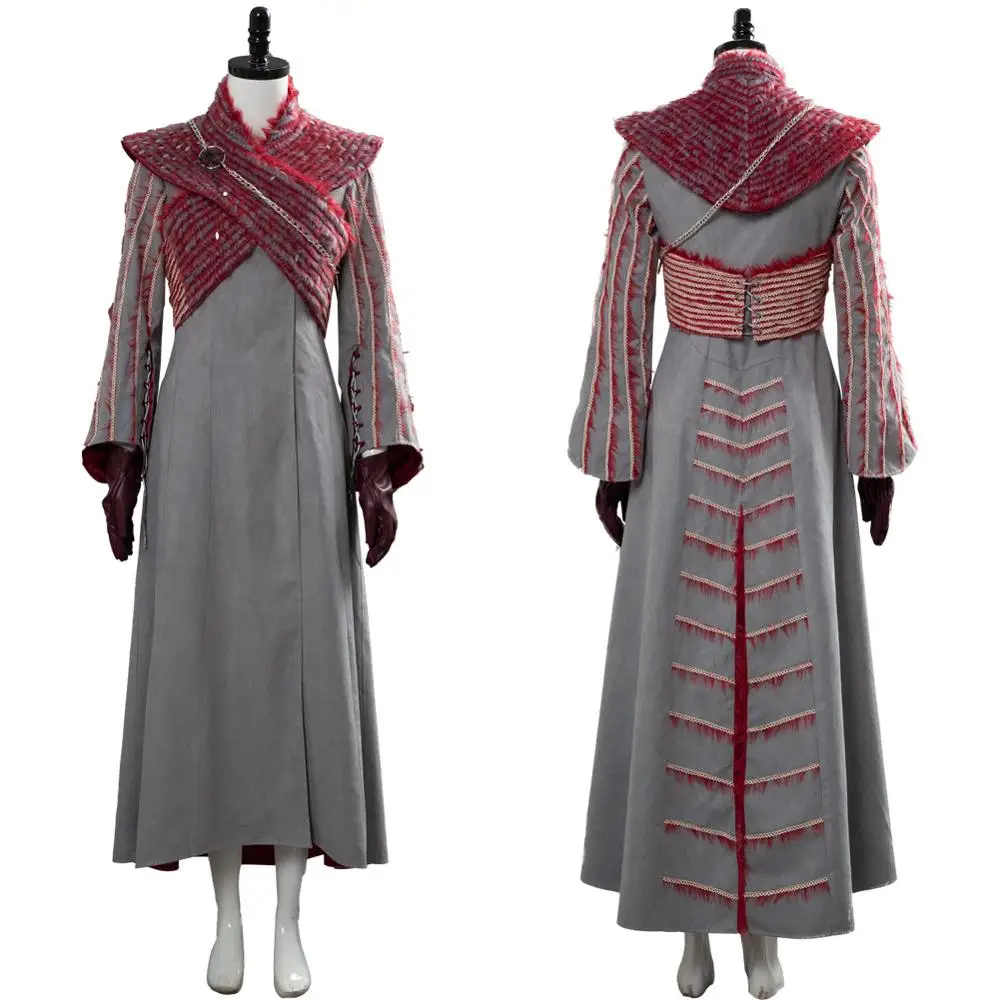 

Game of Thrones Season 8 Daenerys Targaryen Cospplay Costume Mother of Dragons Dress Halloween Carnival Costume For Adult Women