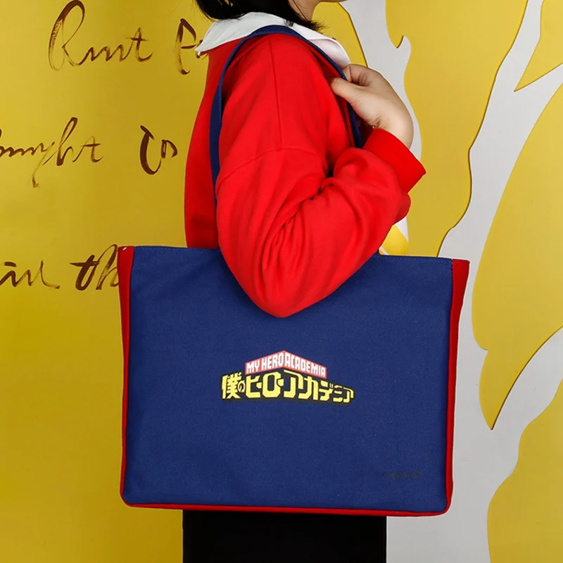 Аниме Мой герой Academy Midoriya izku Todoroki Shoto Косплей холщовые сумки для покупок