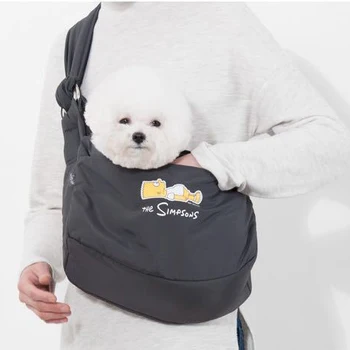 

Black Pet Puppy Carrier Outdoor Soft Travel Handbag Sling Mesh Comfort Tote Pouch Oxford Single Shoulder Bag Small Dog Cat 6KG