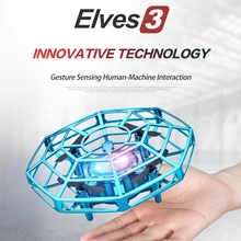 

Mini Ufo Drone Aircraft Hand Sensing Flying Ball With Led Lights Rc Helicopter 360°Rotating Quadcopter Plane Toys Gifts For Kids