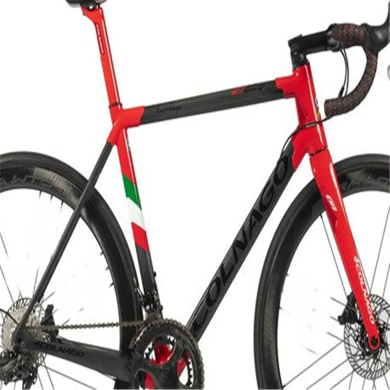 Углеродная дорожная рама с итальянским флагом Colnago C64 красные PJRI карбоновые рамы