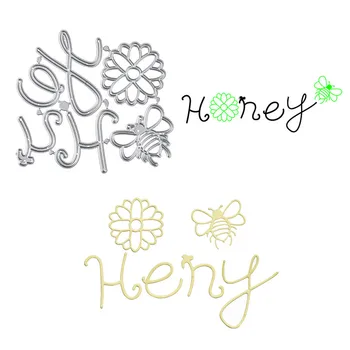 

YaMinSanNiO Bees and Honey Metal Cutting Dies for Scrapbooking Card Making Album Embossing Crafts Die Cut Craft Stencil