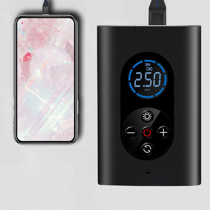 Wireless Car Air Compressor Portable Tire Inflator Air Pump 150PSI Auto Air Pump for Car Motorcycle Balls LED Light Tire Pump