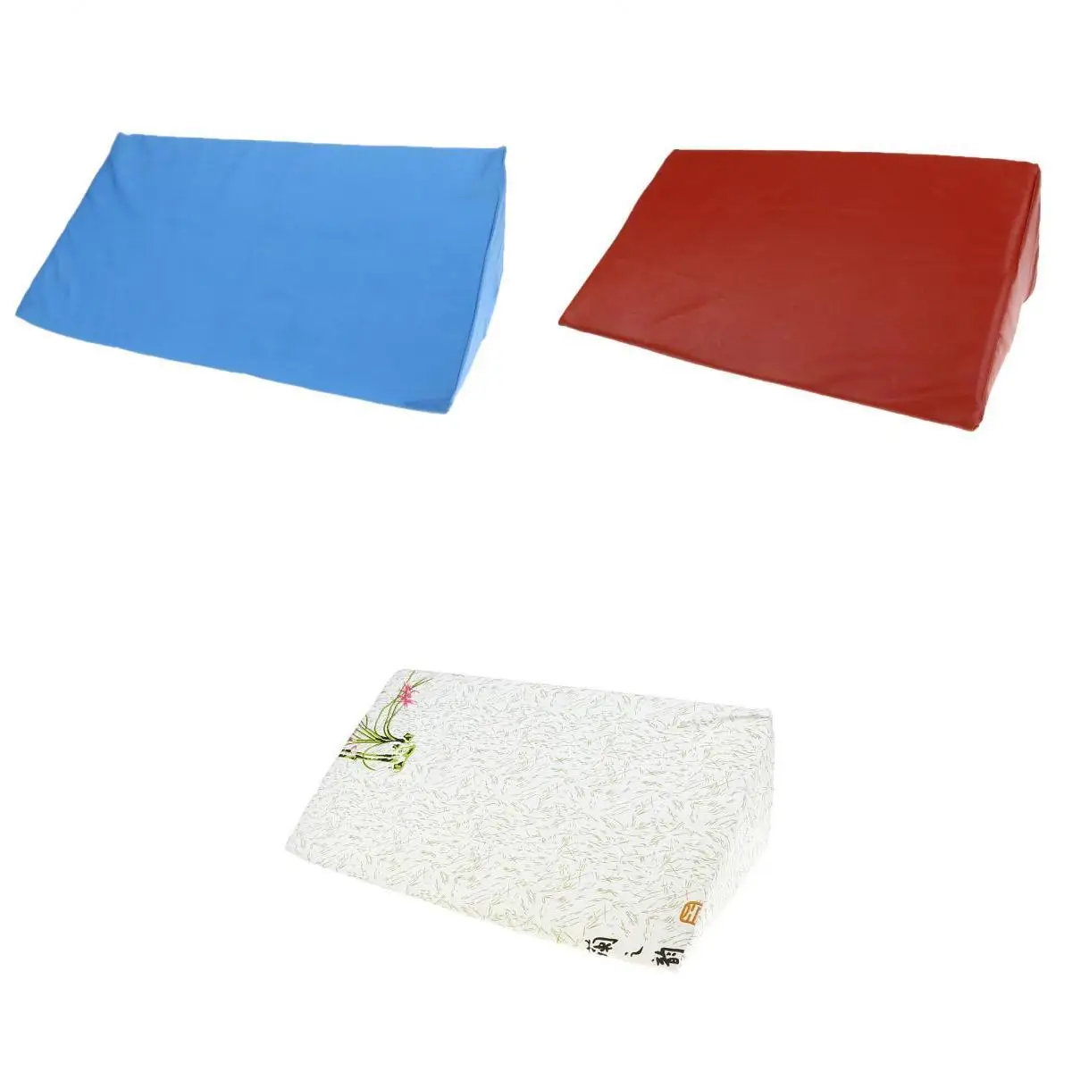 3Pcs Comfort Triangle Bedridden Pillows Wedge Cushion With Removable Cover