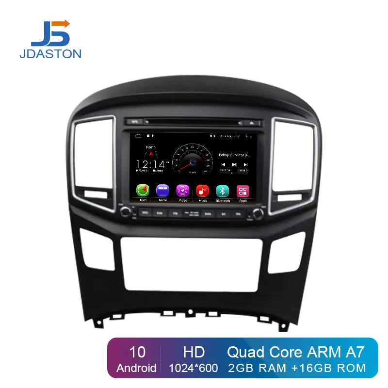 JDASTON Android 10 0 Автомобильный DVD плеер для Hyundai H1 2016 WIFI GPS навигация 2 Din автомобильное