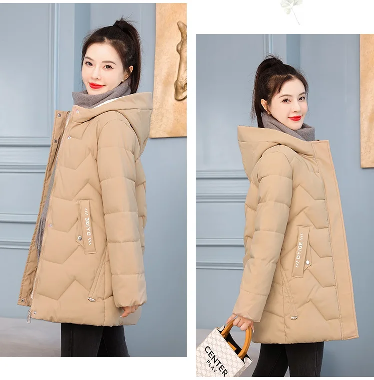 2026 New Winter Parkas Women Jacket Long Outerwear Female Down Cotton Parka Hooded Thick Warm Overcoat Loose Casual Jackets