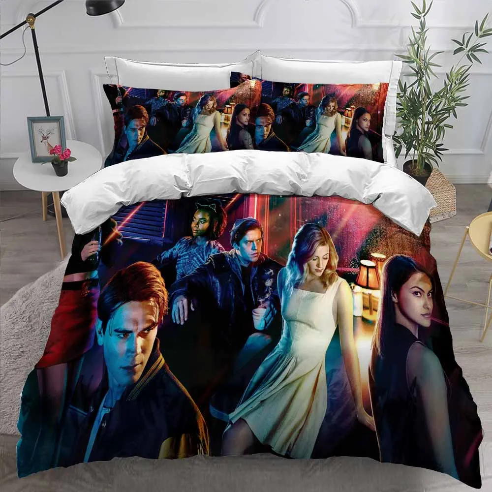 Riverdale Home Bedding Set Single Double Full Queen King Size Bed Linen Set Movies Character 3D Print Comforter Cover Pillowcase Riverdale Home Bedding Set Single Double Full Queen King Size Bed Linen Set Movies Character 3D Print Comforter Cover Pillowcase