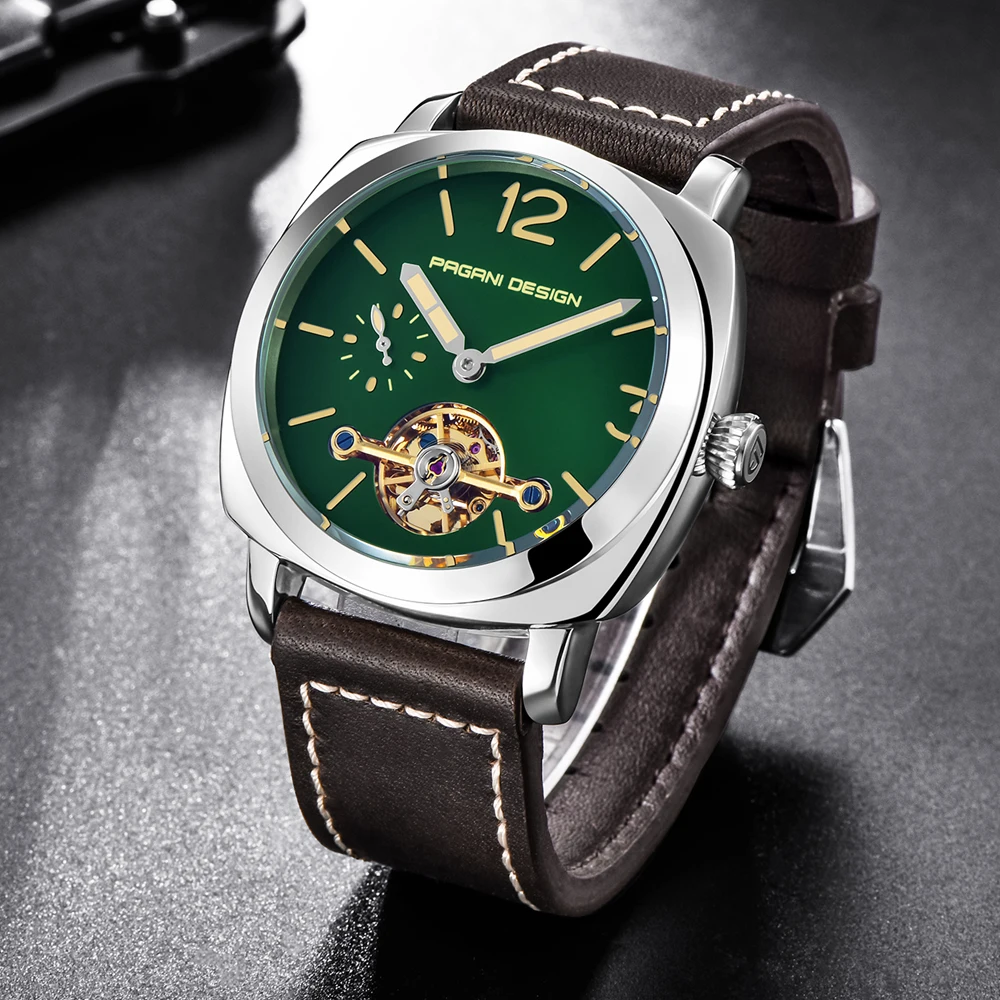 high quality PAGANI DESIGN Luxury Tourbillon Mechanical Watches Luminous Genuine Leather Fashion Casual Skeleton Automatic Watch free dropshipping (19)