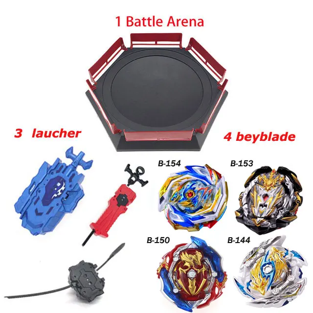 Набор пусковых установок Beybladeing Toys Arena Bayblades Toupie Metal Burst Avec God волчок Bey Blade лезвия игрушки - Цвет: set 1