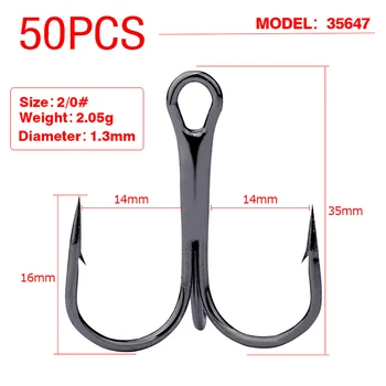 

Supply Fishing Hook PROBEROS Stainless steel Treble Sharp End Equipment