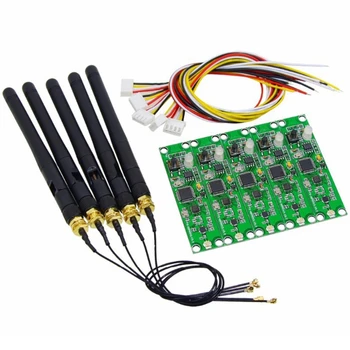 

5 PCS 2.4Ghz Wireless DMX512 2 in 1 Transmitter & Receiver PCB Modules Board with Antenna LED Controller Wifi Receiver