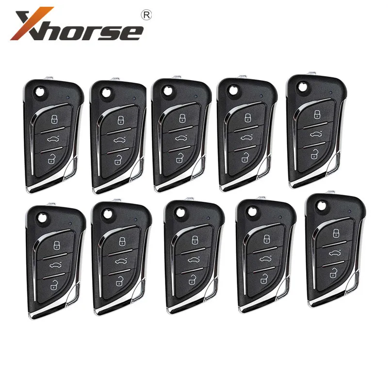 Xhorse VVDI2 XKLKS0EN LEI.KSS Style (хромовое покрытие) для VVDI Key Tool 10 шт./лот| |