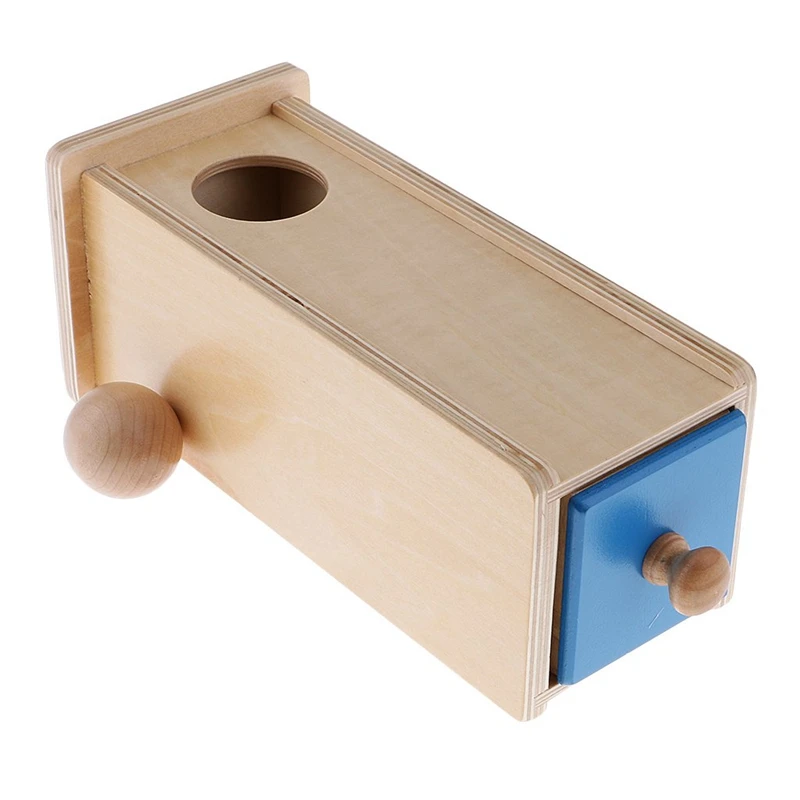 

Wooden Rectangle Drawer Ball Box Matching Intellectual Development Toys Educational For Kids Birthday Christmas Gift