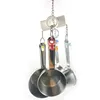 Pet Bird Parrot Toys 4 Stainless Steel Pots String Bird Chewing Bite Toys Acrylic Cage Accessories Pets Birds Supplies 4