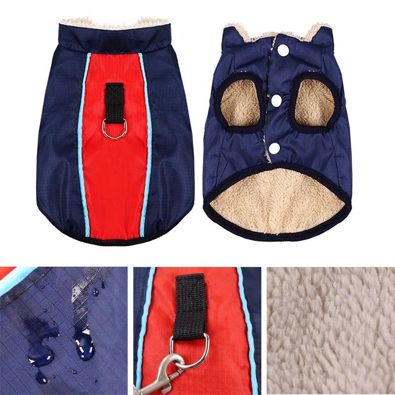 Водонепроницаемая зимняя одежда для маленьких собак утепленное пальто чихуахуа