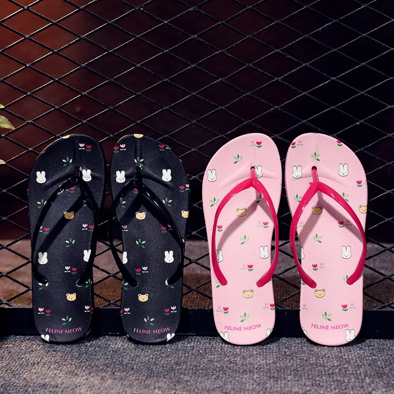 

Flip-flops Women's Summer Students Korean-style Flat-Style Anti-slip Flip-flop Sandals Women's Outer Wear Summer Sandals