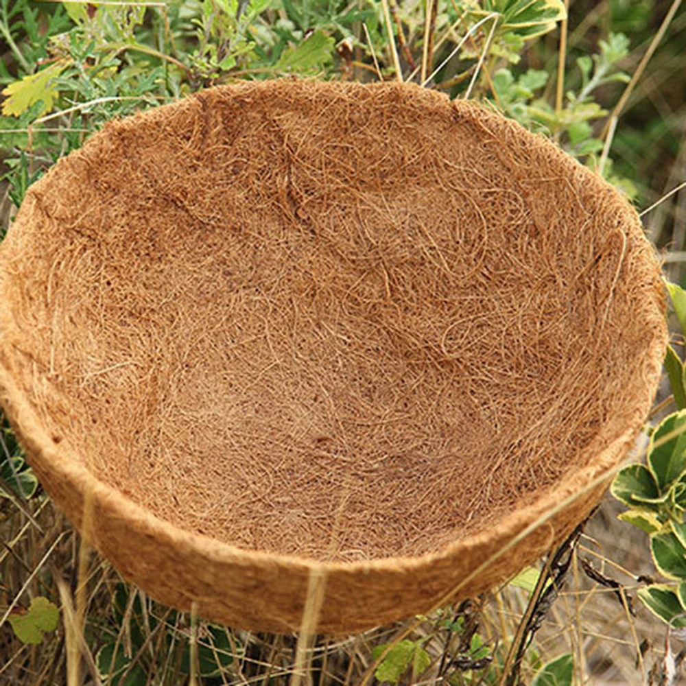 8/10/12/14Inches Hanging orchid flower pot personality creative meaty round iron art coconut palm basket flower pot New