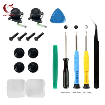

HOTHINK 17 pieces/set Original Analog Joystick Thumb Sticks Sensor Replacements repair kit For Nintend Switch Joy Con Controller