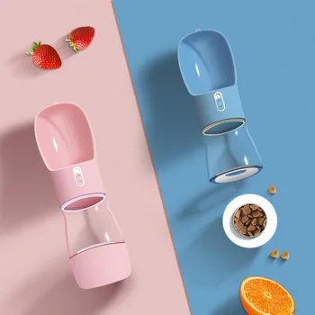 

Portable water bottle drinking water dual-purpose feeding outdoor dog water bottle outing Teddy pet companion water cup