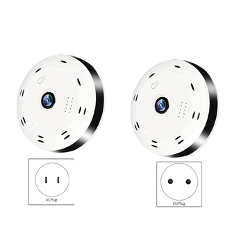 

QJ3-360 degree Panoramic WIFI Surveillance Camera Web Infrared Night Vision Cloud Storage for Home Shop Office