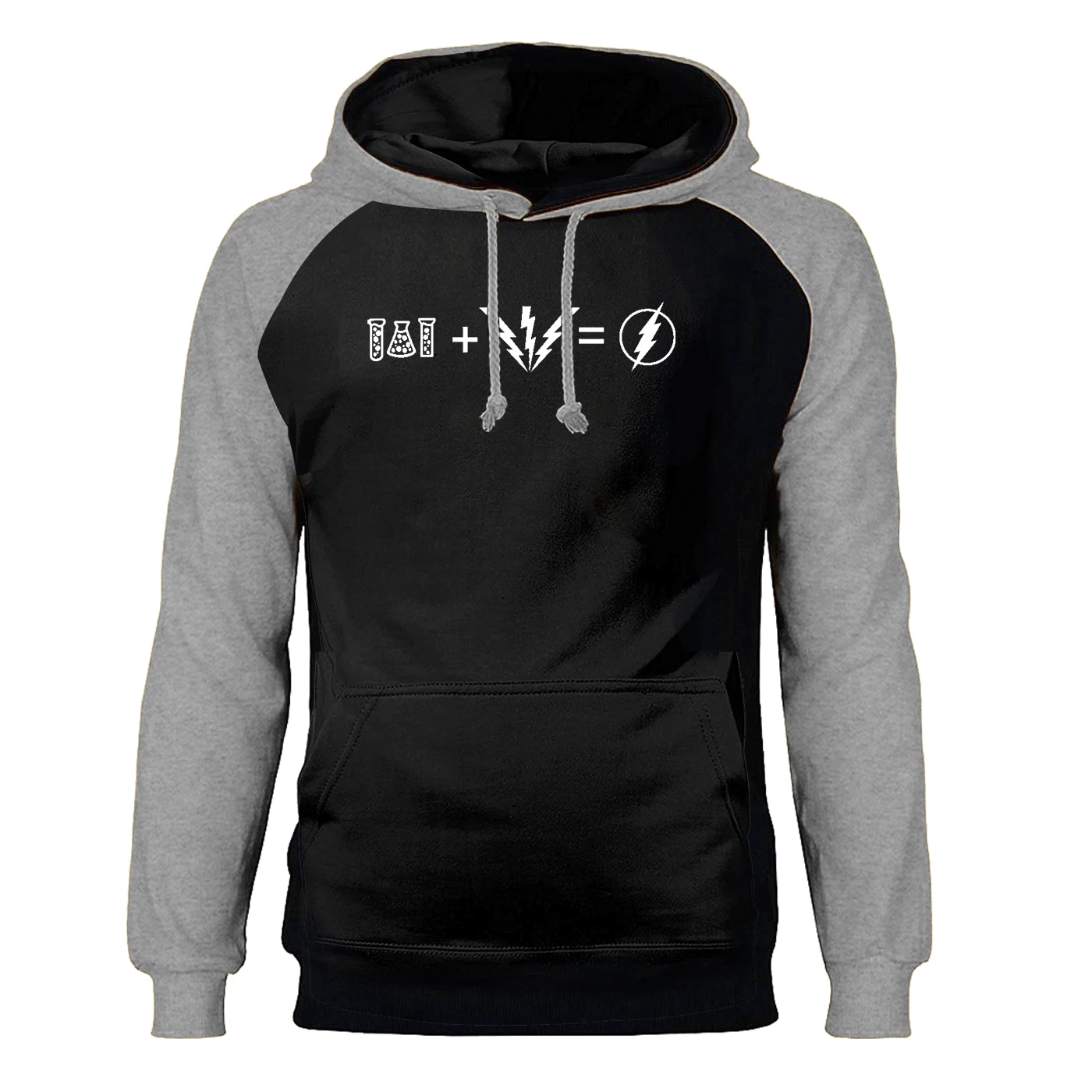 

The Big Bang Theory Hoodies Men Sheldon Cooper Same Style Raglan Hooded Sweatshirts Funny Chemistry The Flash Joggers Streetwear