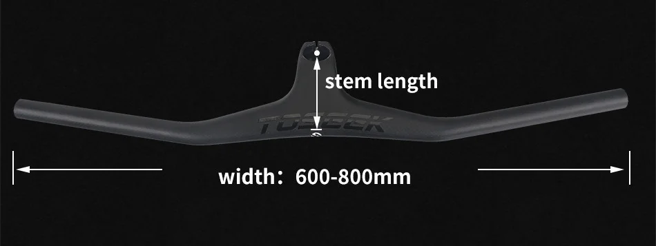 3K матовый/3 k глянцевый MTB велосипедный стояк-17 градусов однообразный Интегрированный руль со стержнем углеродный MTB руль