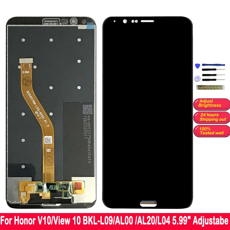 

5.99 LCD Displays For Huawei Honor V10 / View 10 Screen Touch Digitizer Assembly Replacement BKL-L09 BKL-AL00 BKL-AL20 BKL-L04