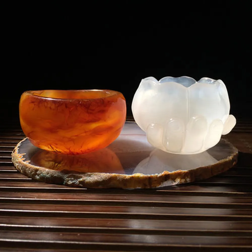 4Pcs Natural Agate Slices Geode Stones,Beverage Coasters Cup Mat,Irregular Crystals Collection Home Decoration Drink Gift