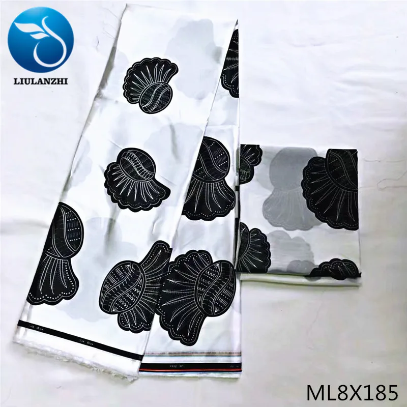 LIULANZHI африканская ткань Атлас нигерийский атлас Ткань принты шифон ткань для женщин платье Высокое качество ML8X170-ML8X195