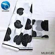 LIULANZHI африканская ткань Атлас нигерийский атлас Ткань принты шифон ткань для женщин платье Высокое качество ML8X170-ML8X195