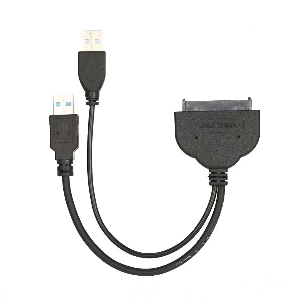 Usb2.0/Usb3.0 для Sata кабель с жестким приводной удлинитель для легкого привода с двумя портами Usb блок питания 7+ 15