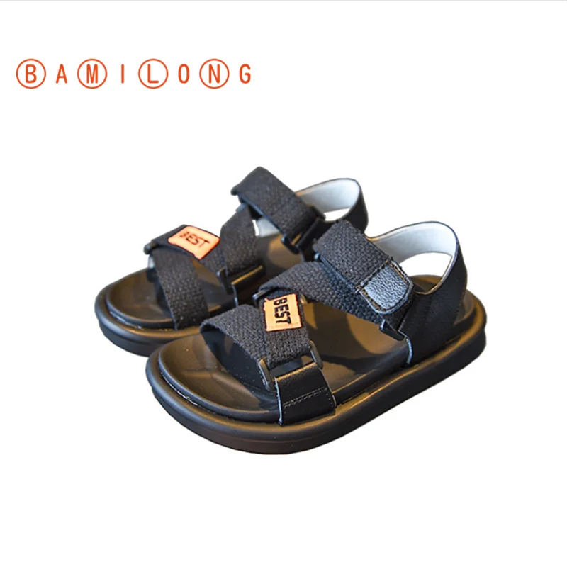 2020 Summer Boys Open Toe Toddler Baby Shoes Children Beach Genuine Leather Breathable Kids Casual Sandals Y55 | Мать и ребенок
