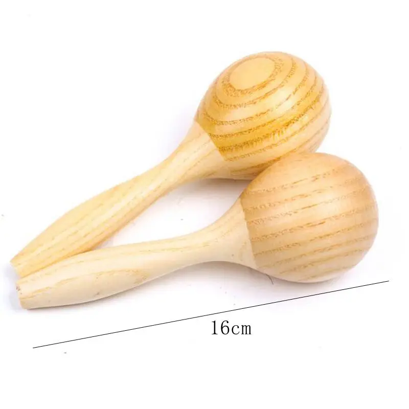 Maracas strumento musicale agitatori per uova in legno giocattoli per  bambini 1 2 3 4 5 6 anni Kinder Spielzeug Juguetes Para niecos - AliExpress