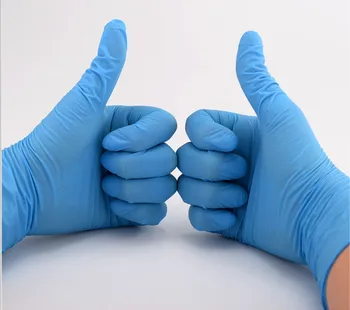 

Disposable latex gloves Ding Qing rubber waterproof surgery food protection food protective adhesive skin thickened plastic
