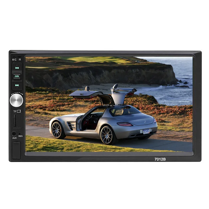 Black AAAE 7023B 2 din автомагнитола HD " MP5 плеер сенсорный экран стерео Bluetooth Мультимедиа Аудио дюймов HD Поддержка камеры FM USB - Цвет: Black