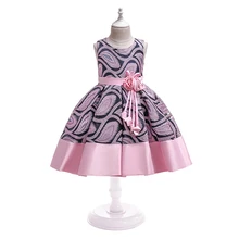 Элегантное платье с цветочным узором и бантом для девочек; детское платье принцессы для дня рождения; нарядное платье для выпускного вечера; платье-пачка для подростков; Одежда для девочек