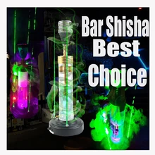 Светодиодный кальян современный Электрический электронный кальян перезаряжаемый аккумулятор лазерный светильник chicha nargile
