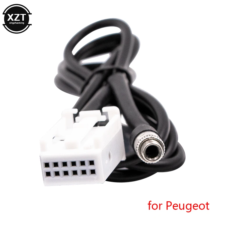 

3.5mm Car AUX Adapter Audio Cable Fit for Peugeot 307 308 407 408 507 for Citroen C2 C5 RD4 C-Quatre 4.8