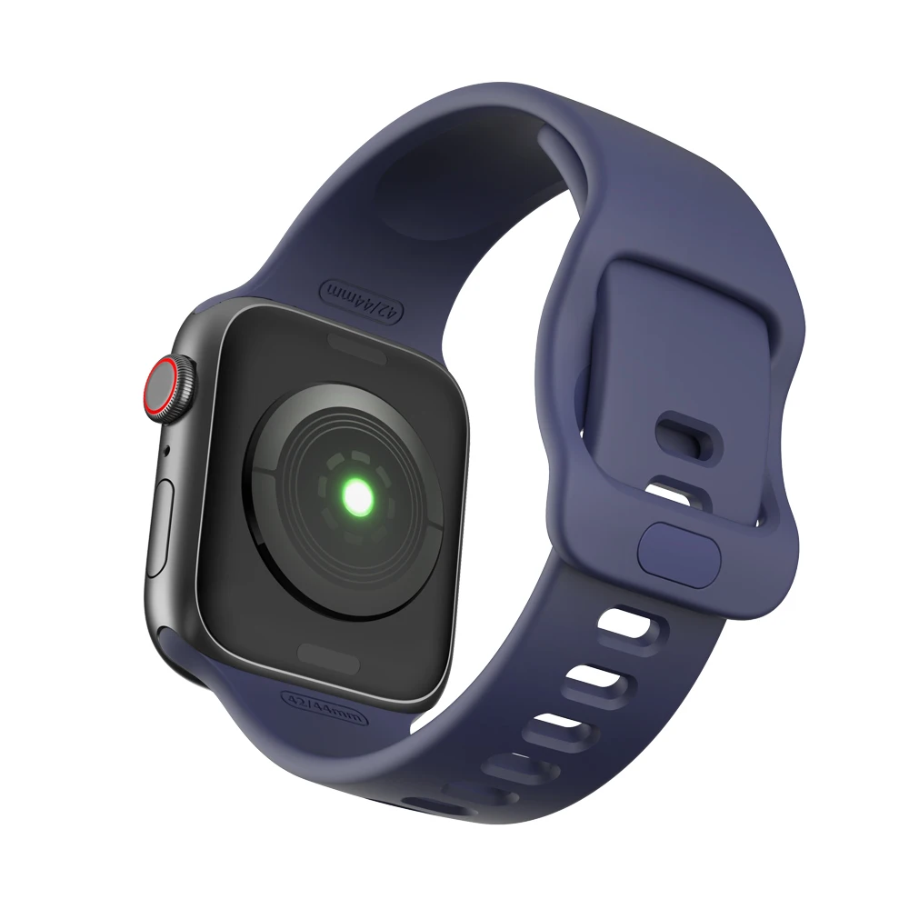 Силиконовый ремешок для Apple watch band 44 мм 40 мм Apple watch 5 4 3 2 1 iWatch band 38 мм 42 мм спортивный жидкий ремешок для часов браслет ремень