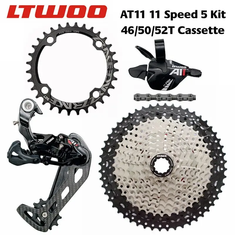LTWOO AT11 11 Speed Groupset триггерный переключатель передач + задний s ZRACE кассета 52T/Chainring