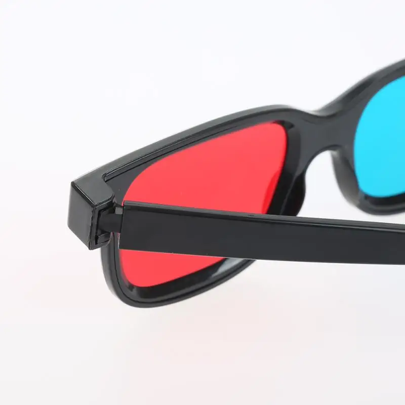 5Pcs Universal 3D Plastic Glasses / Oculos / Red Blue Cyan 3D Glass Anaglyph 3D Movie Game DVD Vision/Cinema Black Frame