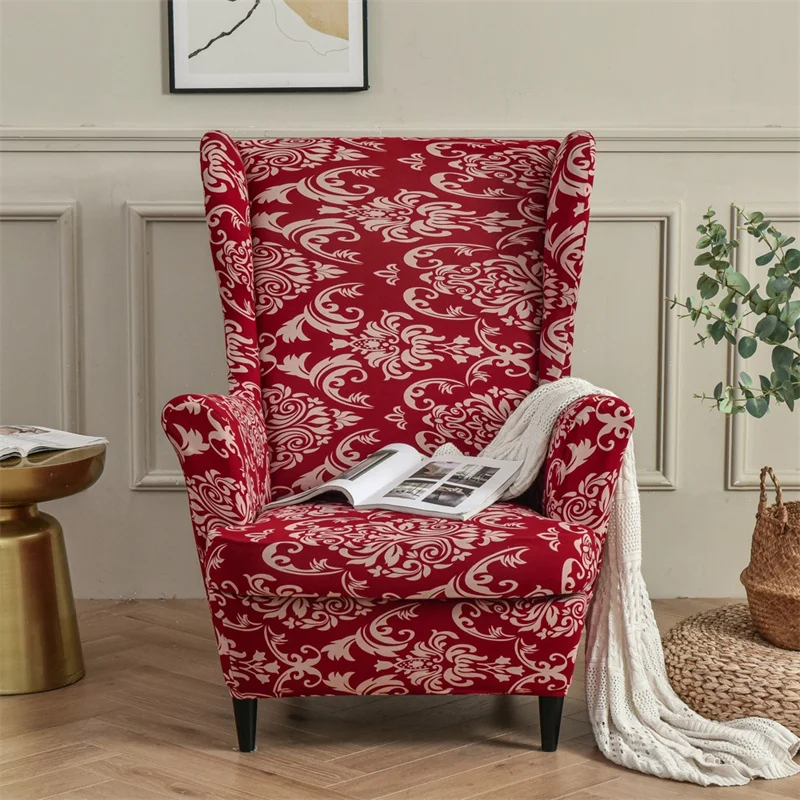 Floral Printed Wing Chair Cover 31 Chair And Sofa Covers