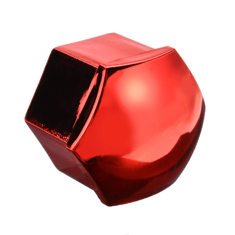 20pcs/set Red Universal 17mm Wheel Nut Bolt Cover Cap with 2 Removal Tool Set Exterior Decoration Protecting Bolt Rims