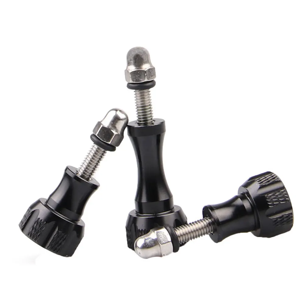 

3pcs Fasteners Tools With Nuts Screw Set Long Short Aluminum Alloy Thumb Knob Hardware High Strength Easy Install For Gopro Hero